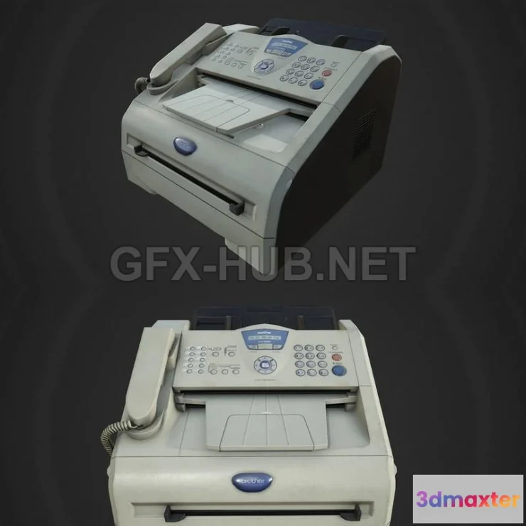 1188152 - PBR Game 3D Model - Printer Brother IntelliFax 2820