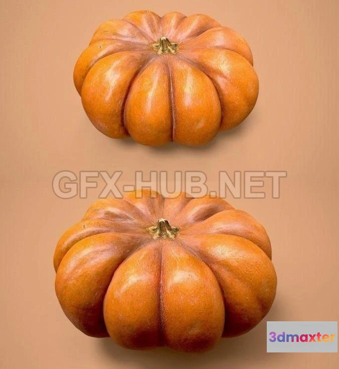 1188182 - PBR Game 3D Model - Pumpkin photoscan