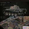 1188186 - PBR Game 3D Model - PZV Panther Tank