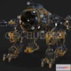 1188188 - PBR Game 3D Model - QUADMECHA PBR