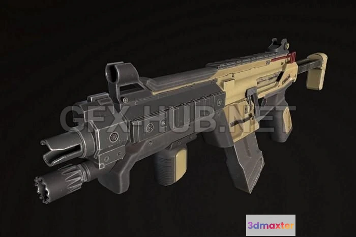 1188198 - PBR Game 3D Model - R-99 from Apex Legend