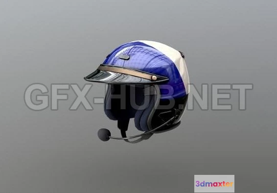 1188202 - PBR Game 3D Model - Race Helmet PBR
