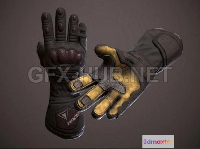 1188206 - PBR Game 3D Model - Racer Gloves