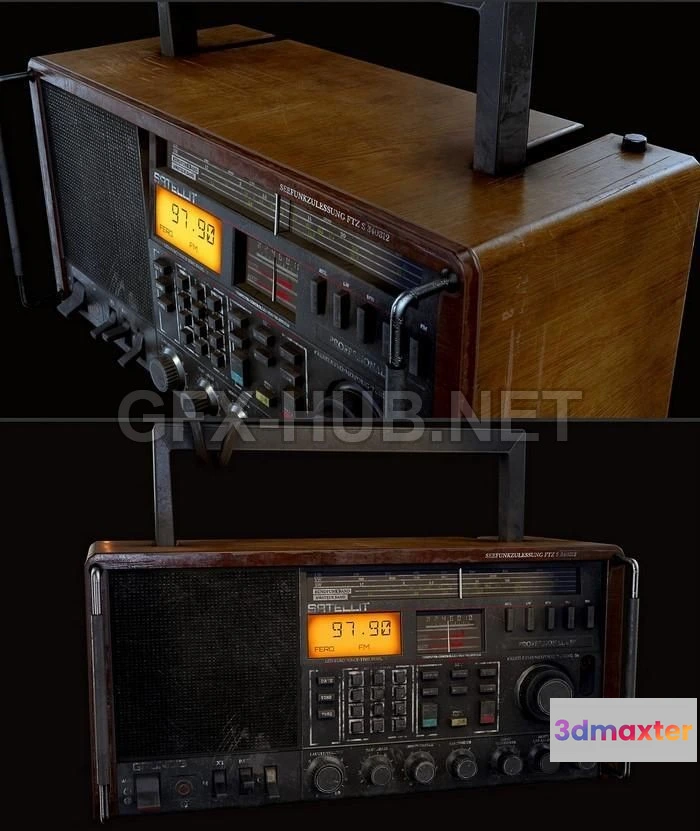 1188216 - PBR Game 3D Model - Radio
