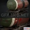 1188220 - PBR Game 3D Model - RAILROAD TANK WAGON