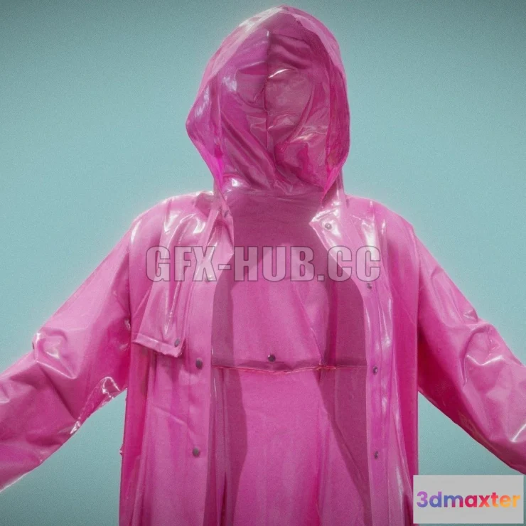 1188224 - PBR Game 3D Model - Raincoat 8