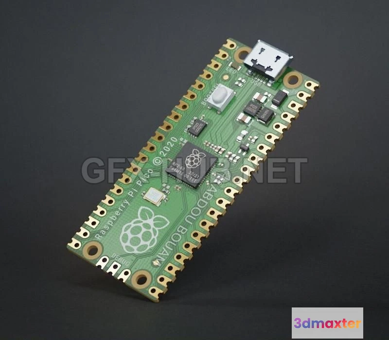 1188234 - PBR Game 3D Model - Raspberry Pi Pico