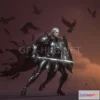 1188240 - PBR Game 3D Model - Raven Knight