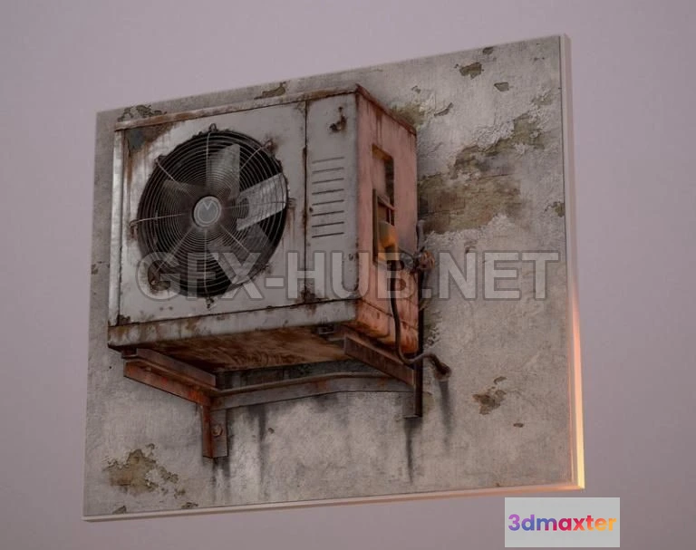 1188254 - PBR Game 3D Model - Realistic AC unit
