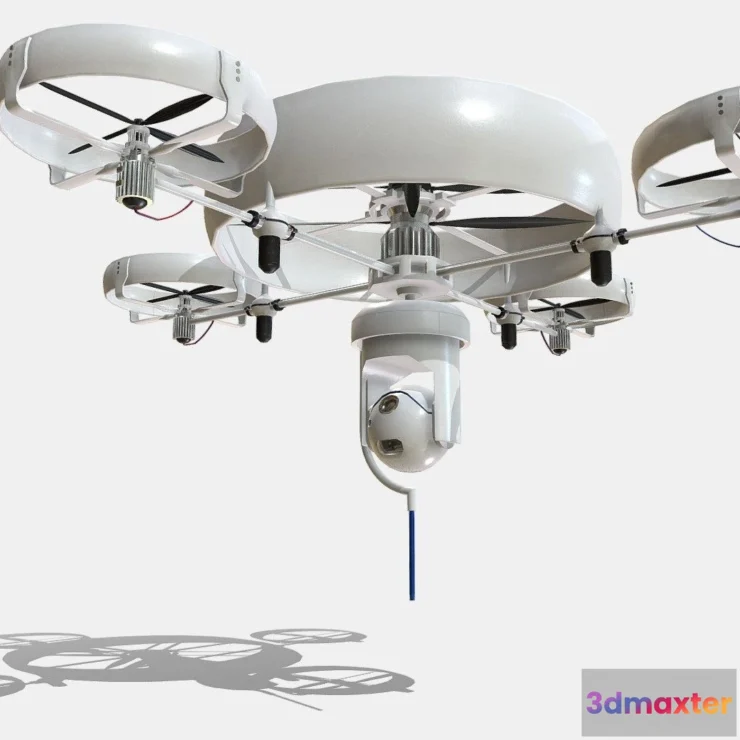 1188262 - PBR Game 3D Model - Reconnaissance Spy Drone