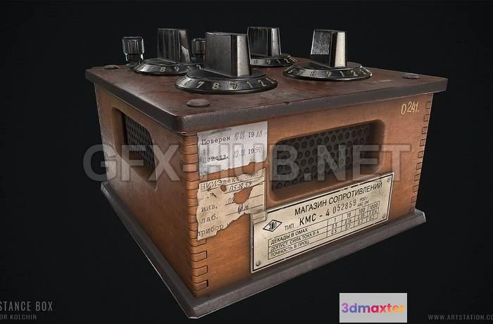 1188292 - PBR Game 3D Model - Resistance box