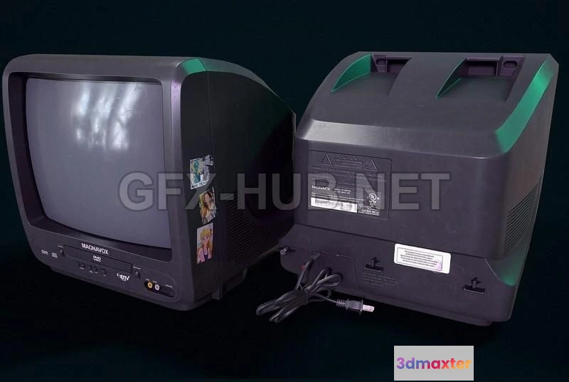 1188318 - PBR Game 3D Model - Retro TV PBR