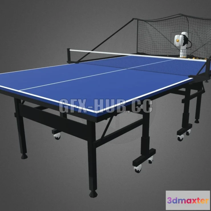 1188376 - PBR Game 3D Model - Robo-Pong Table Tennis