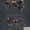 1188384 - PBR Game 3D Model - Robot Kids PBR