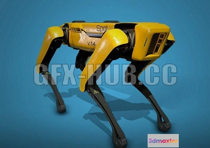 1188386 - PBR Game 3D Model - Robot Spot by Boston Dynamics