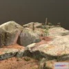 1188404 - PBR Game 3D Model - Rock terrain