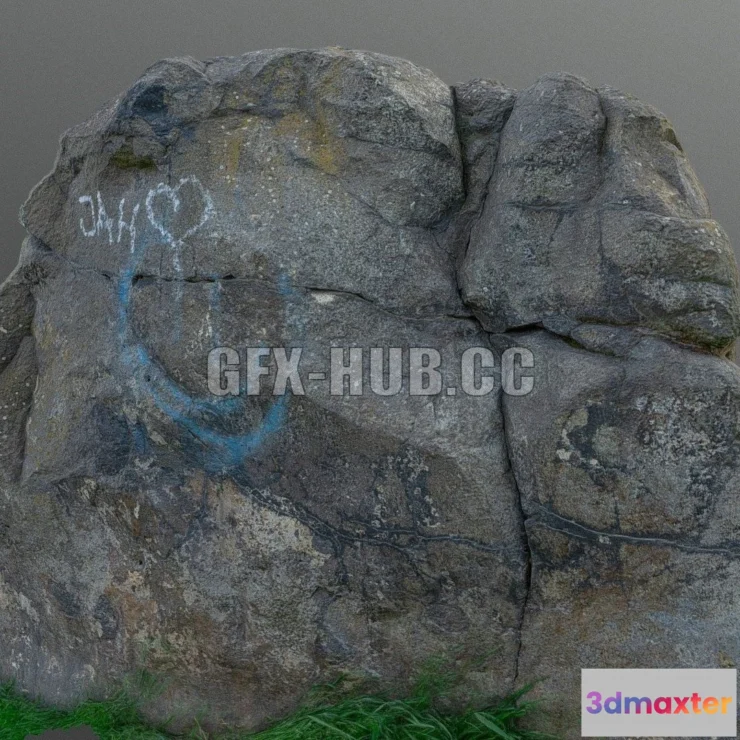 1188406 - PBR Game 3D Model - Rock