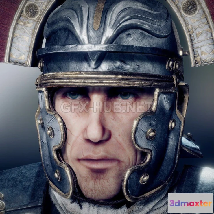 1188416 - PBR Game 3D Model - Roman Centurion Evocatus