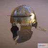 1188420 - PBR Game 3D Model - Roman Italic D Mainz Helmet