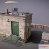 1188430 - PBR Game 3D Model - Rooftop House