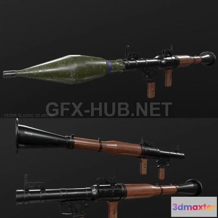 1188444 - PBR Game 3D Model - RPG-7