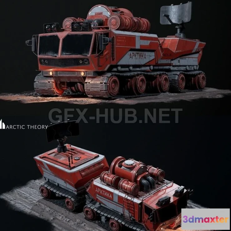 1188446 - PBR Game 3D Model - RTV truck
