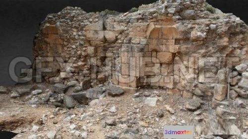 1188452 - PBR Game 3D Model - Ruined Temple