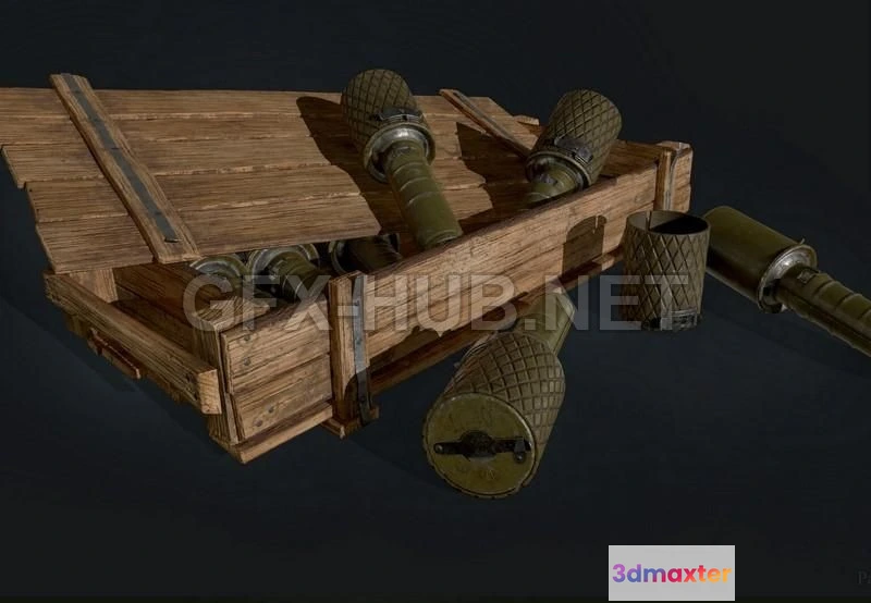1188458 - PBR Game 3D Model - Russian Grenade RGD33