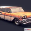 1188476 - PBR Game 3D Model - Rusty 1950s Wagon