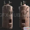 1188478 - PBR Game 3D Model - Rusty Boiler