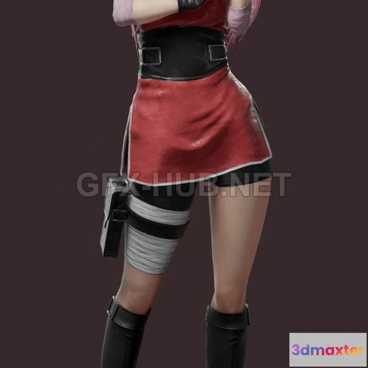 1188496 - PBR Game 3D Model - Sakura