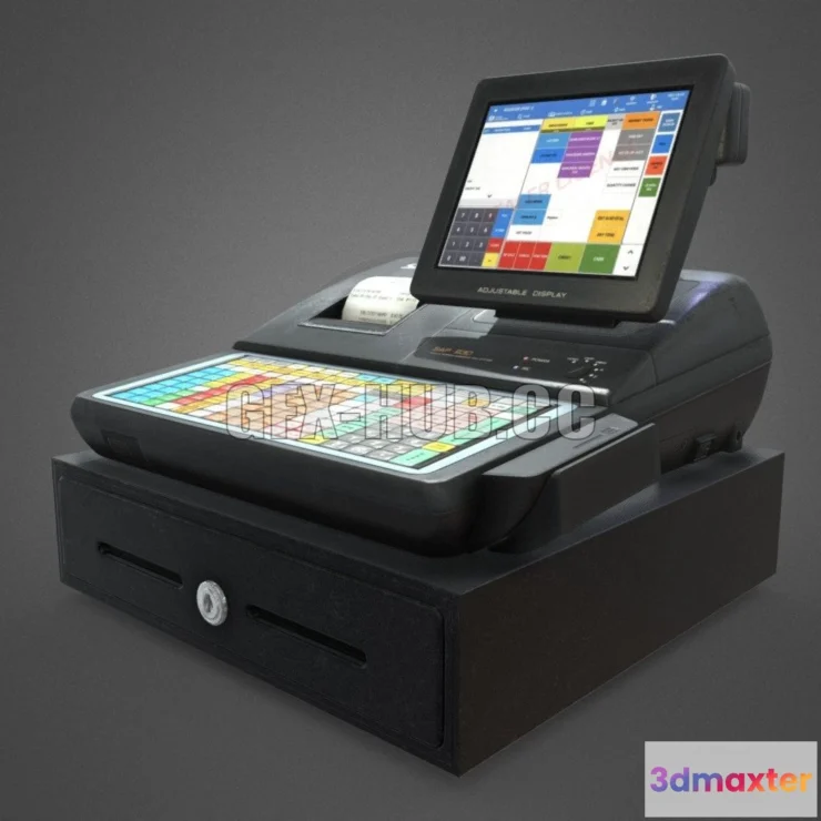 1188504 - PBR Game 3D Model - SAM4S SAP-630 Service Terminal