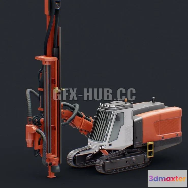 1188522 - PBR Game 3D Model - Sandvik Pantera DP1500i CGI version