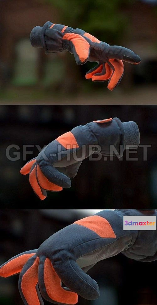 1188548 - PBR Game 3D Model - Scanned Gloves (max, fbx, obj)