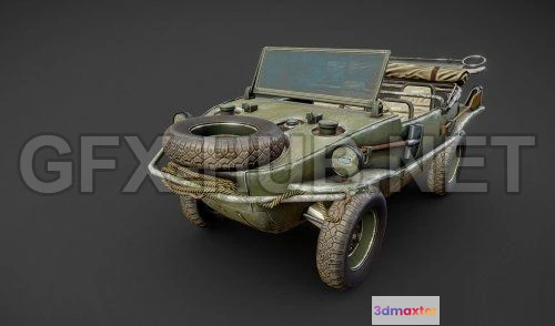 1188554 - PBR Game 3D Model - Schwimmwagen Volkswagen Typ 166