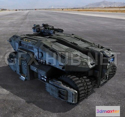 1188558 - PBR Game 3D Model - Sci Fi APC