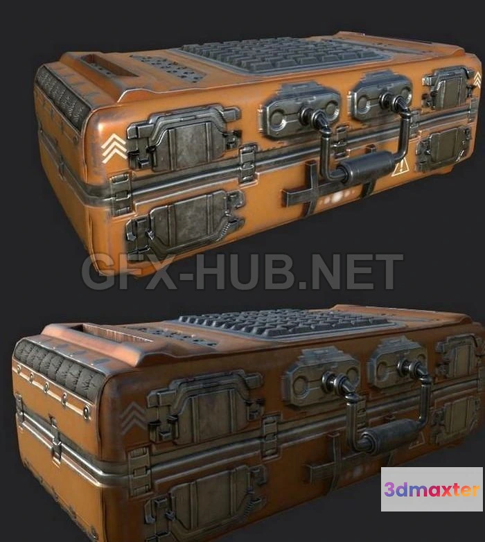 1188584 - PBR Game 3D Model - SciFi Case