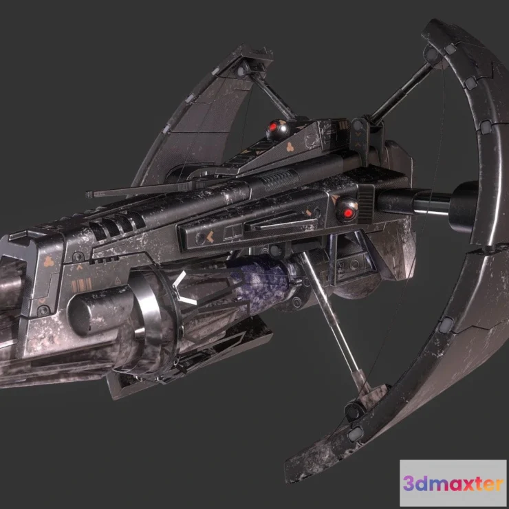 1188586 - PBR Game 3D Model - Sci-fi Chase Drone