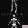 1188600 - PBR Game 3D Model - SciFi Female Suit