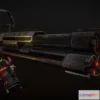1188602 - PBR Game 3D Model - Sci-fi Flamethrower