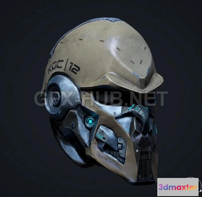 1188620 - PBR Game 3D Model - Sci-fi Helmet