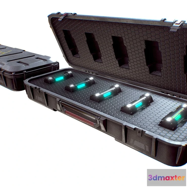 1188634 - PBR Game 3D Model - Sci-fi military Container Game