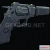 1188642 - PBR Game 3D Model - Sci-fi Revolver