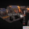 1188650 - PBR Game 3D Model - Sci-fi Rocket Launcher Skin Edition