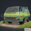 1188672 - PBR Game 3D Model - Scooby-doo mystery machine