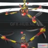1188678 - PBR Game 3D Model - Scout Drone