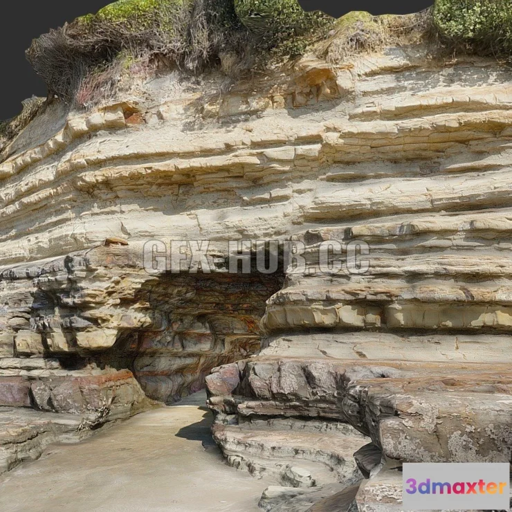 1188686 - PBR Game 3D Model - Sea Cave