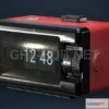 1188698 - PBR Game 3D Model - Seiko DP 690T Flip Alarm Clock