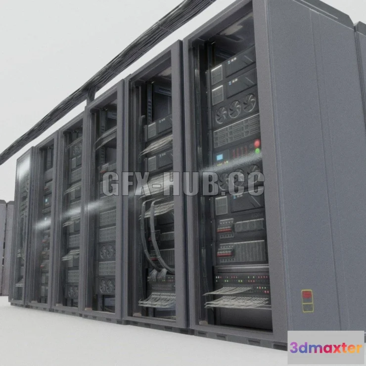 1188704 - PBR Game 3D Model - Server pack