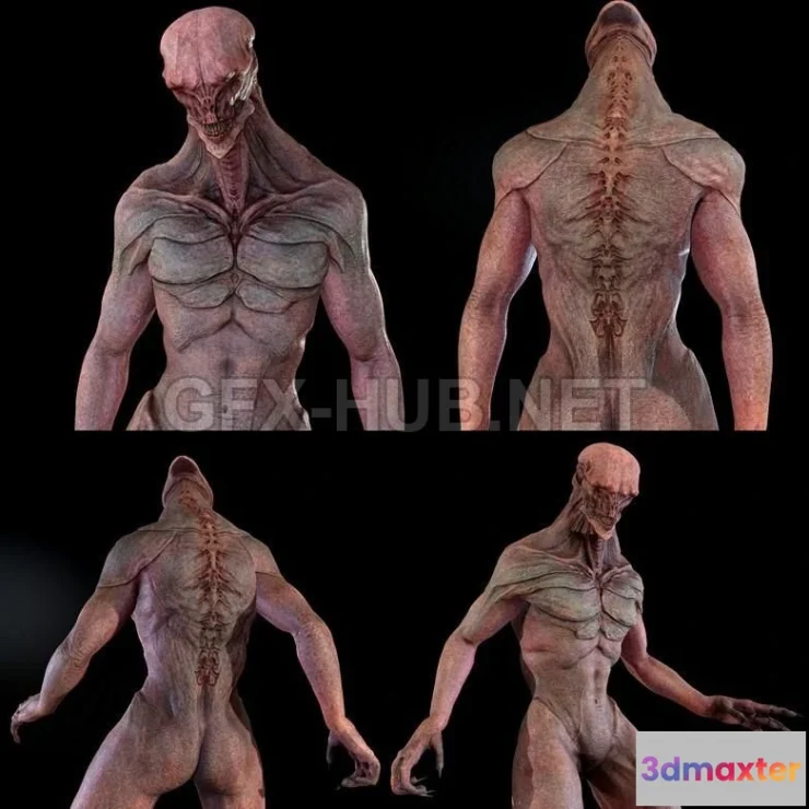 1188706 - PBR Game 3D Model - Sewers Monster